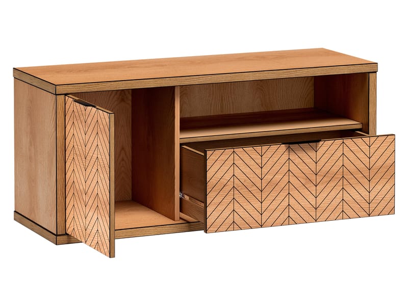 Fonti TV-benk 118 cm - Brun - Møbler - TV- & Mediamøbler - TV benk & mediabenk