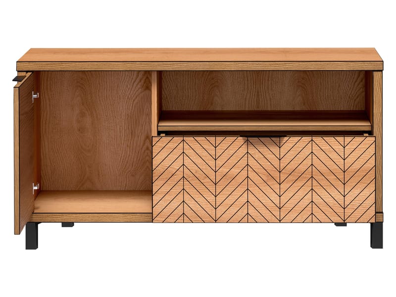 Fonti TV-benk 118 cm - Brun|svart - Møbler - TV- & Mediamøbler - TV benk & mediabenk