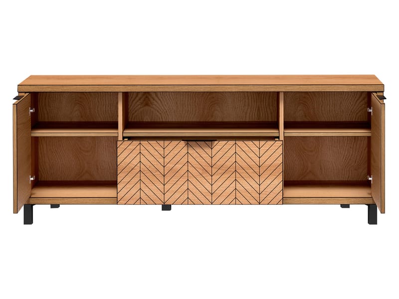 Fonti TV-benk 159 cm - Brun|svart - Møbler - TV- & Mediamøbler - TV benk & mediabenk