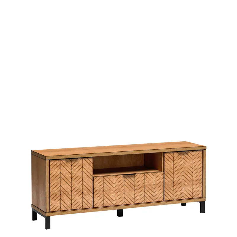 Fonti TV-benk 159 cm, Brun|svart