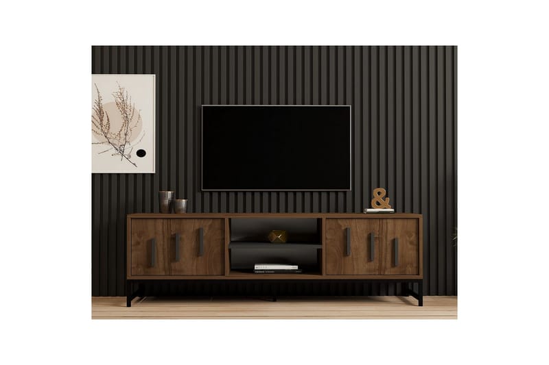 Form TV-benk 160 cm - Brun - Møbler - TV- & Mediamøbler - TV benk & mediabenk