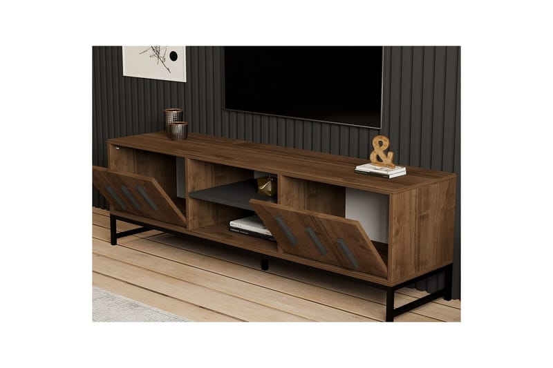 Form TV-benk 160 cm - Brun - Møbler - TV- & Mediamøbler - TV benk & mediabenk