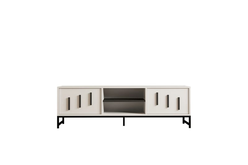 Form TV-benk 160 cm - Hvit - Møbler - TV- & Mediamøbler - TV benk & mediabenk