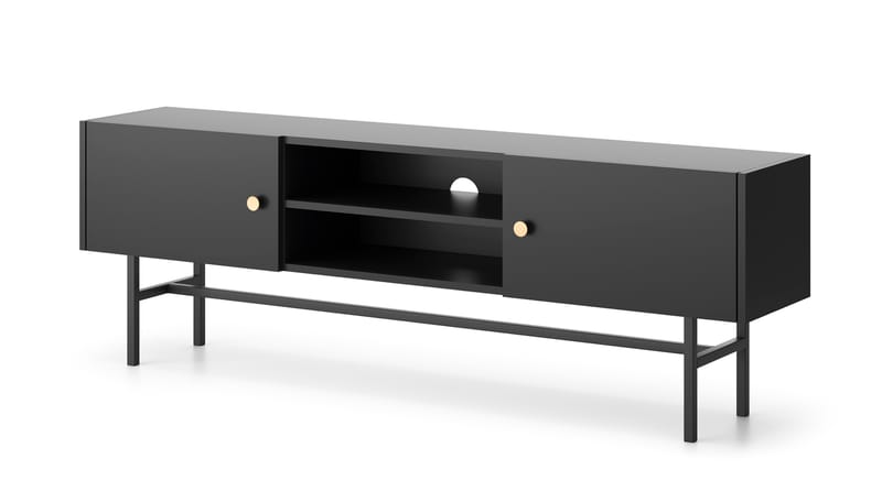 Francisca TV-benk 155 cm - Svart - Møbler - TV- & Mediamøbler - TV benk & mediabenk