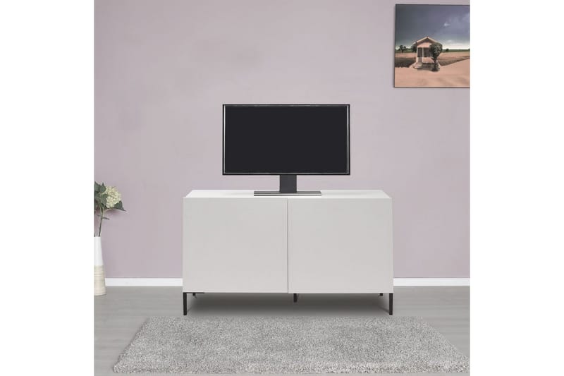 Galnor TV-benk 120 cm - Hvit - Møbler - TV- & Mediamøbler - TV benk & mediabenk