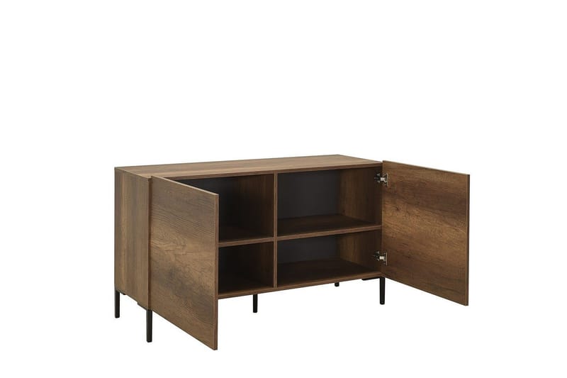 Galnor TV-benk 120 cm - Mellomfarget tre - Møbler - TV- & Mediamøbler - TV benk & mediabenk