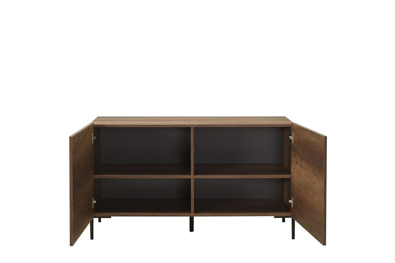 Galnor TV-benk 120 cm - Mellomfarget tre - Møbler - TV- & Mediamøbler - TV benk & mediabenk