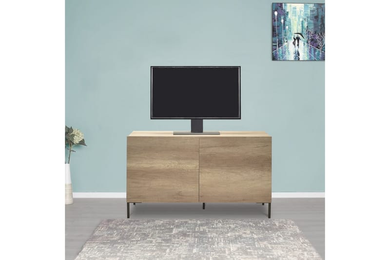 Galnor TV-benk 120 cm - Taupe - Møbler - TV- & Mediamøbler - TV benk & mediabenk