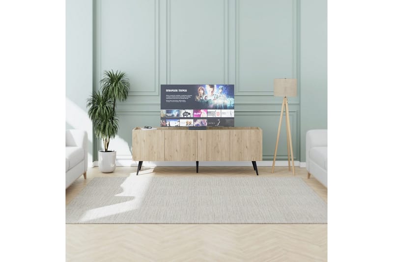Galnor TV-benk 180 cm - Naturell - Møbler - TV- & Mediamøbler - TV benk & mediabenk