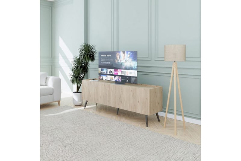 Galnor TV-benk 180 cm - Naturell - Møbler - TV- & Mediamøbler - TV benk & mediabenk