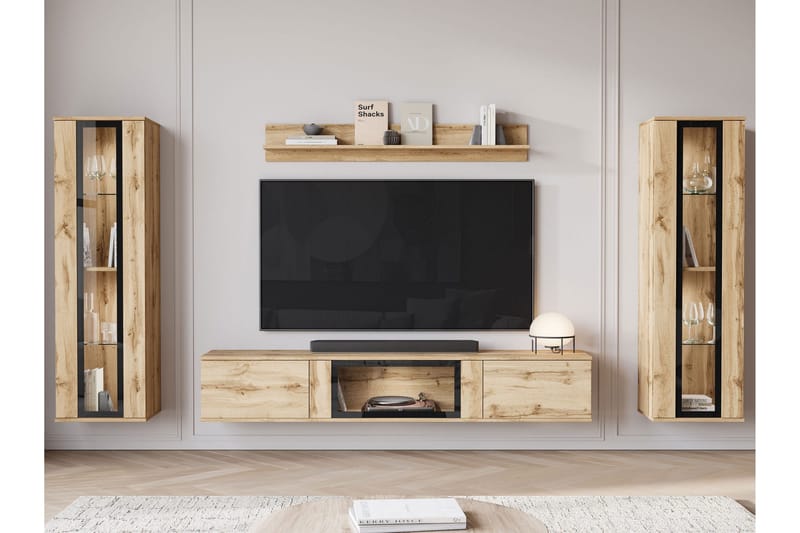 Gammelt Tv-Møbelsett - Beige - Møbler - TV- & Mediamøbler - TV-møbelsett