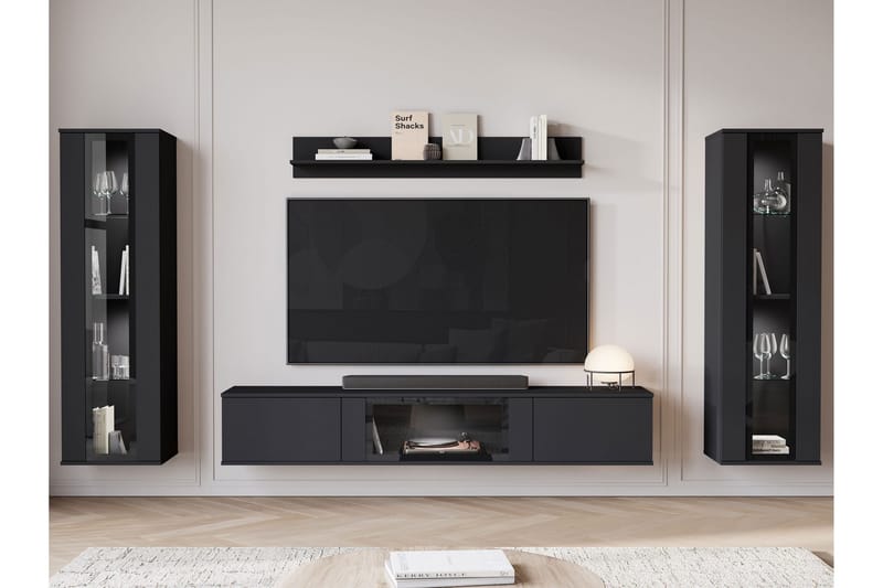 Gammelt Tv-Møbelsett, Grå