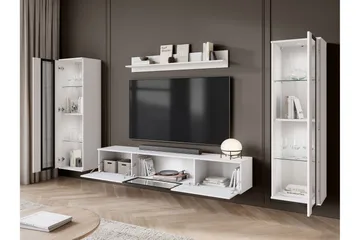Gammelt Tv-Møbelsett - Hvit - Møbler - TV- & Mediamøbler - TV-møbelsett