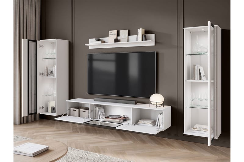 Gammelt Tv-Møbelsett - Hvit - Møbler - TV- & Mediamøbler - TV-møbelsett