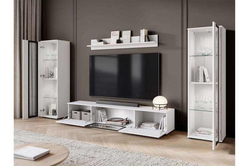 Gammelt Tv-Møbelsett - Hvit - Møbler - TV- & Mediamøbler - TV-møbelsett