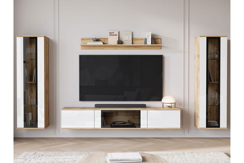 Gammelt Tv-Møbelsett - Hvit - Møbler - TV- & Mediamøbler - TV-møbelsett