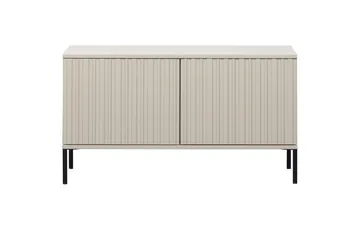 Gravure Gulvstående TV-benk 100 cm med Oppbevaring i Malt Tre - Beige - Møbler - TV- & Mediamøbler - TV benk & mediabenk