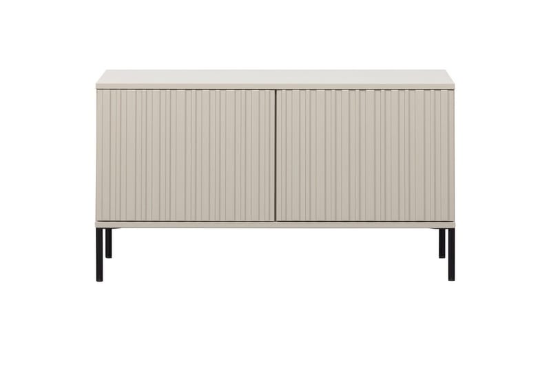 Gravure Gulvstående TV-benk 100 cm med Oppbevaring i Malt Tre - Beige - Møbler - TV- & Mediamøbler - TV benk & mediabenk