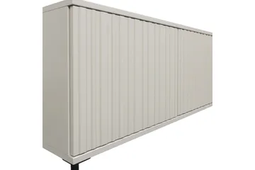 Gravure Gulvstående TV-benk 100 cm med Oppbevaring i Malt Tre - Beige - Møbler - TV- & Mediamøbler - TV benk & mediabenk