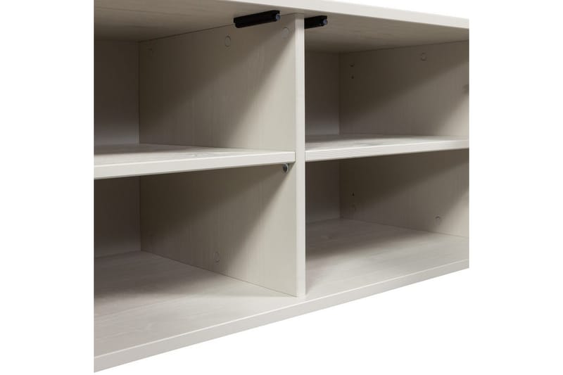 Gravure Gulvstående TV-benk 100 cm med Oppbevaring i Malt Tre - Beige - Møbler - TV- & Mediamøbler - TV benk & mediabenk