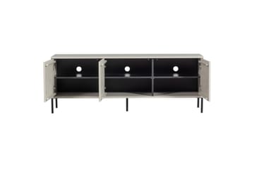 Gravure Gulvstående TV-benk 150 cm med Oppbevaring i Mørkt Tre - Lys Beige - Møbler - TV- & Mediamøbler - TV benk & mediabenk