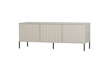 Gravure Gulvstående TV-benk 150 cm med Oppbevaring i Mørkt Tre - Lys Beige - Møbler - TV- & Mediamøbler - TV benk & mediabenk