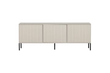 Gravure Gulvstående TV-benk 150 cm med Oppbevaring i Mørkt Tre - Lys Beige - Møbler - TV- & Mediamøbler - TV benk & mediabenk