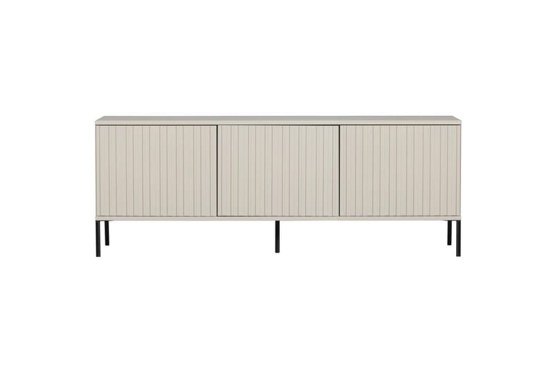 Gravure Gulvstående TV-benk 150 cm med Oppbevaring i Mørkt Tre - Lys Beige - Møbler - TV- & Mediamøbler - TV benk & mediabenk