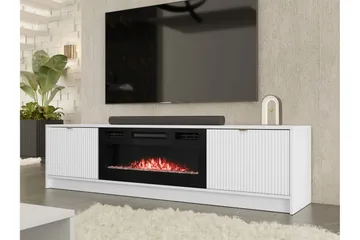 Gudelia TV-benk 182 cm - Hvit - Møbler - TV- & Mediamøbler - TV benk & mediabenk