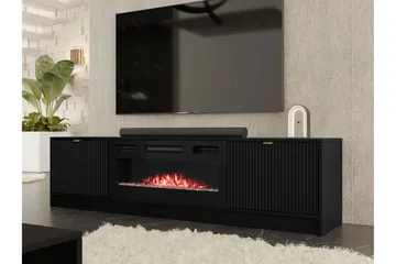 Gudelia TV-benk 182 cm - Svart - Møbler - TV- & Mediamøbler - TV benk & mediabenk