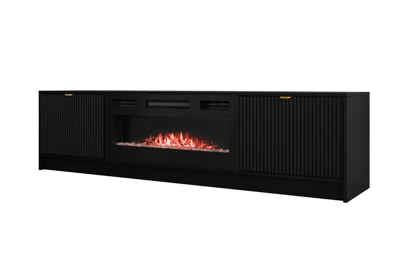 Gudelia TV-benk 182 cm, Svart