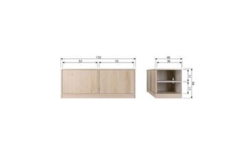 Gulvskap Modulær - 44x110x40 cm - Møbler - TV- & Mediamøbler - TV-skap
