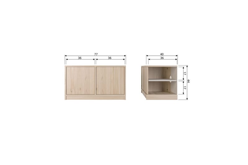 Gulvskap Modulær - 44x77x40 cm - Møbler - TV- & Mediamøbler - TV-skap