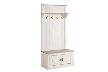 Høyskap Toby Hvit, 185x90x45 cm - Hvit, 185x90x45 cm - Møbler - TV- & Mediamøbler - TV-skap