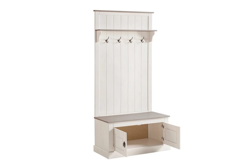 Høyskap Toby Hvit, 185x90x45 cm - Hvit, 185x90x45 cm - Møbler - TV- & Mediamøbler - TV-skap