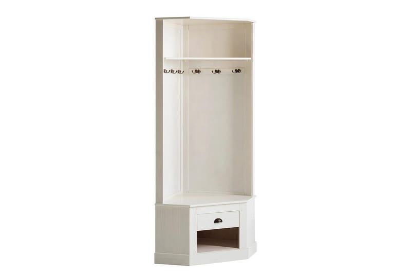 Høyskap Toby Hvit, 185x90x65 cm - Hvit, 185x90x65 cm - Møbler - TV- & Mediamøbler - TV-skap