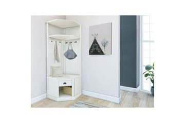 Høyskap Toby Hvit, 185x90x65 cm - Hvit, 185x90x65 cm - Møbler - TV- & Mediamøbler - TV-skap