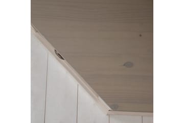 Høyskap Toby Hvit/Grå, 185x90x65 cm - Hvit/Grå, 185x90x65 cm - Møbler - TV- & Mediamøbler - TV-skap