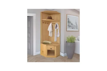 Høyskap Toby Natur, 185x90x65 cm - Natur, 185x90x65 cm - Møbler - Gangmøbler - Møbelsett til gang & entre