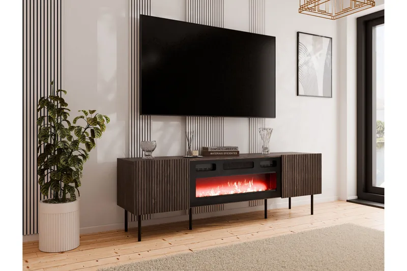 Hammarstrand TV-benk 181 cm - Valnøtt - Møbler - TV- & Mediamøbler - TV benk & mediabenk