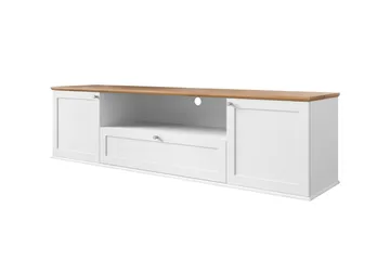 Hammerdal TV-benk 182 cm - Hvit/Eik - Møbler - TV- & Mediamøbler - TV benk & mediabenk