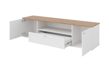 Hammerdal TV-benk 182 cm - Hvit/Eik - Møbler - TV- & Mediamøbler - TV benk & mediabenk