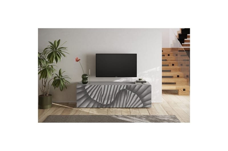 Hawell TV-benk 181 cm - Grå - Møbler - TV- & Mediamøbler - TV benk & mediabenk