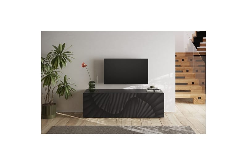 Hawell TV-benk 181 cm - Mørk grå - Møbler - TV- & Mediamøbler - TV benk & mediabenk