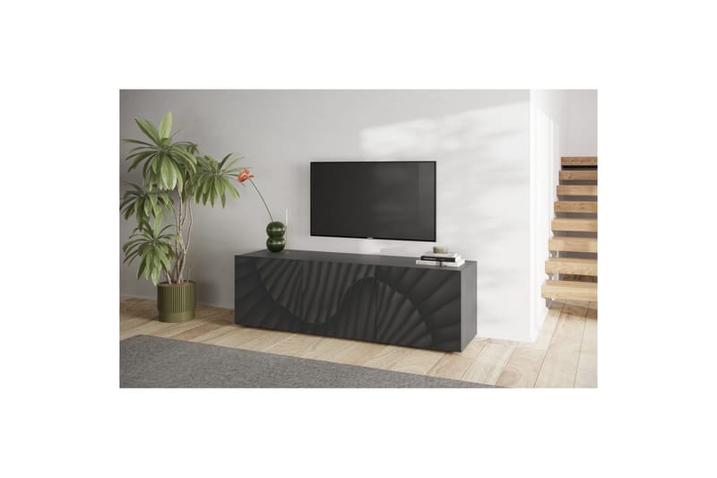 Hawell TV-benk 181 cm - Mørk grå - Møbler - TV- & Mediamøbler - TV benk & mediabenk