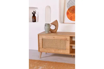 Hazeran TV-benk 138 cm - Eik - Møbler - TV- & Mediamøbler - TV benk & mediabenk