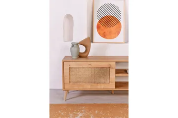 Hazeran TV-benk 138 cm - Eik - Møbler - TV- & Mediamøbler - TV benk & mediabenk