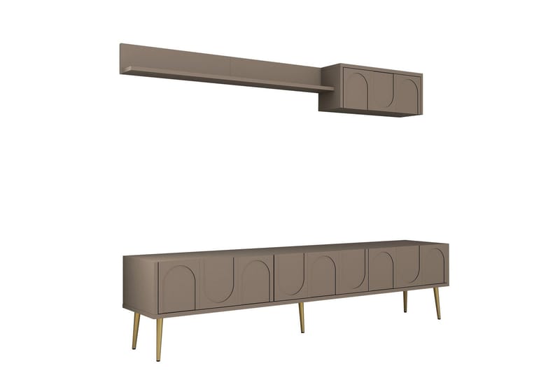 Hazim TV-benk 180 cm, Gull