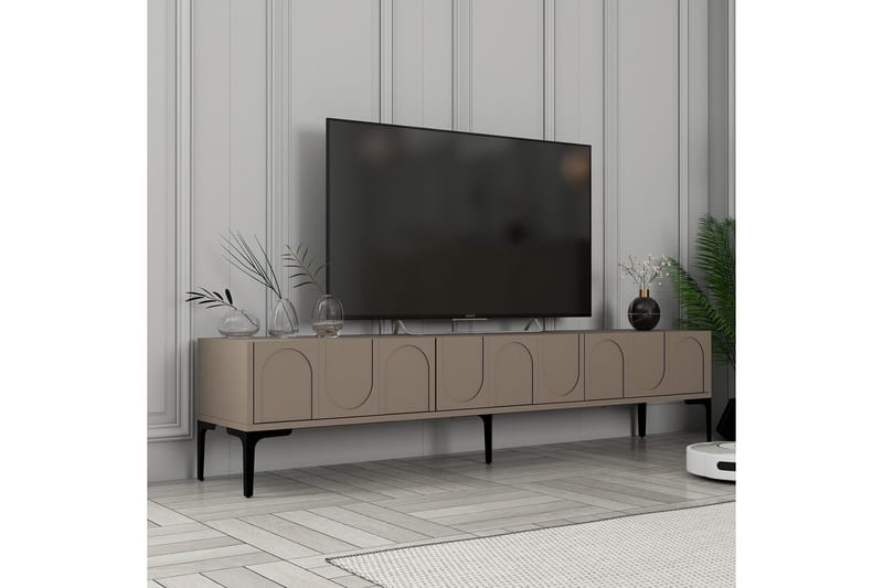 Hazim TV-benk 180 cm - Svart - Møbler - TV- & Mediamøbler - TV benk & mediabenk