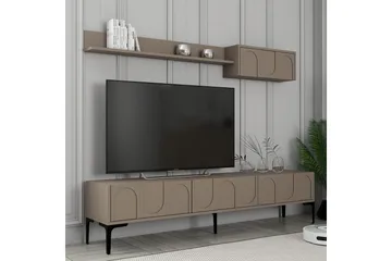 Hazim TV-benk 180 cm - Svart - Møbler - TV- & Mediamøbler - TV benk & mediabenk